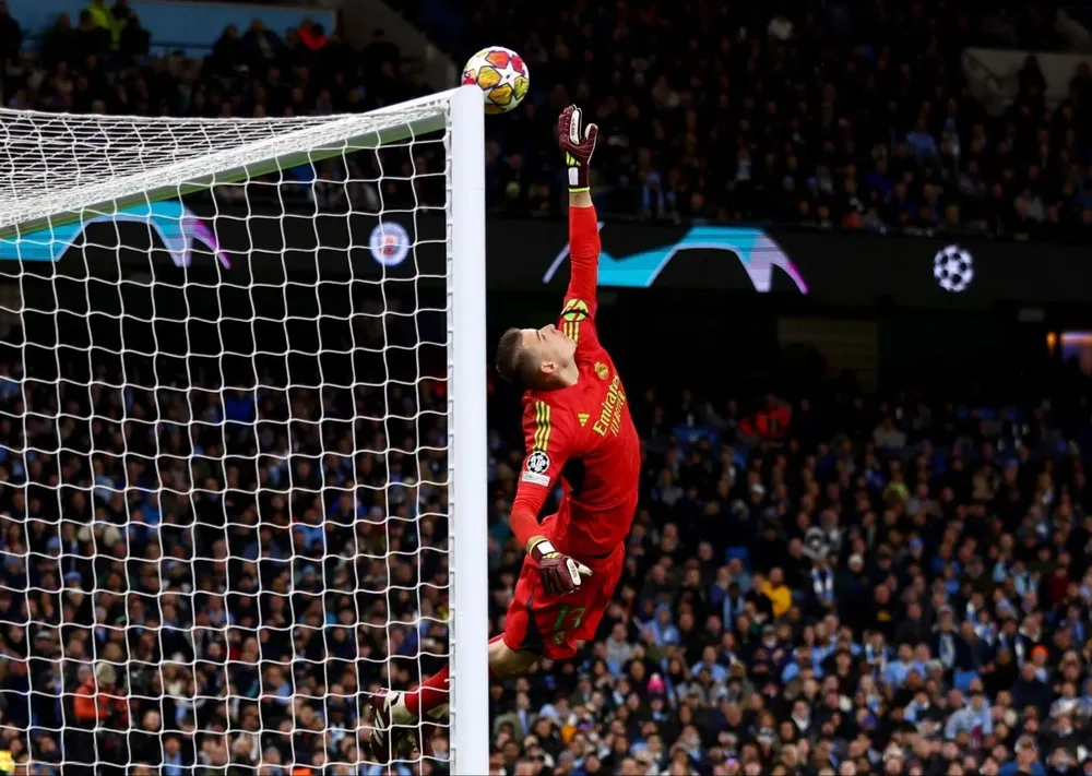 Lunin, la figura del partido.