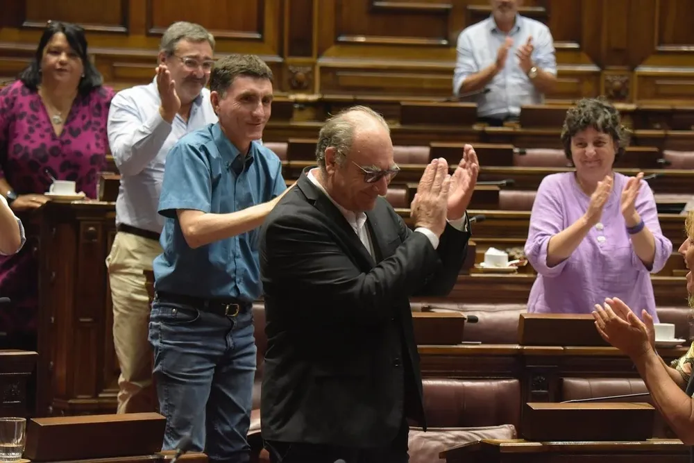 Archivo. Gustavo Olmos el día que asumió como vicepresidente de Cámara