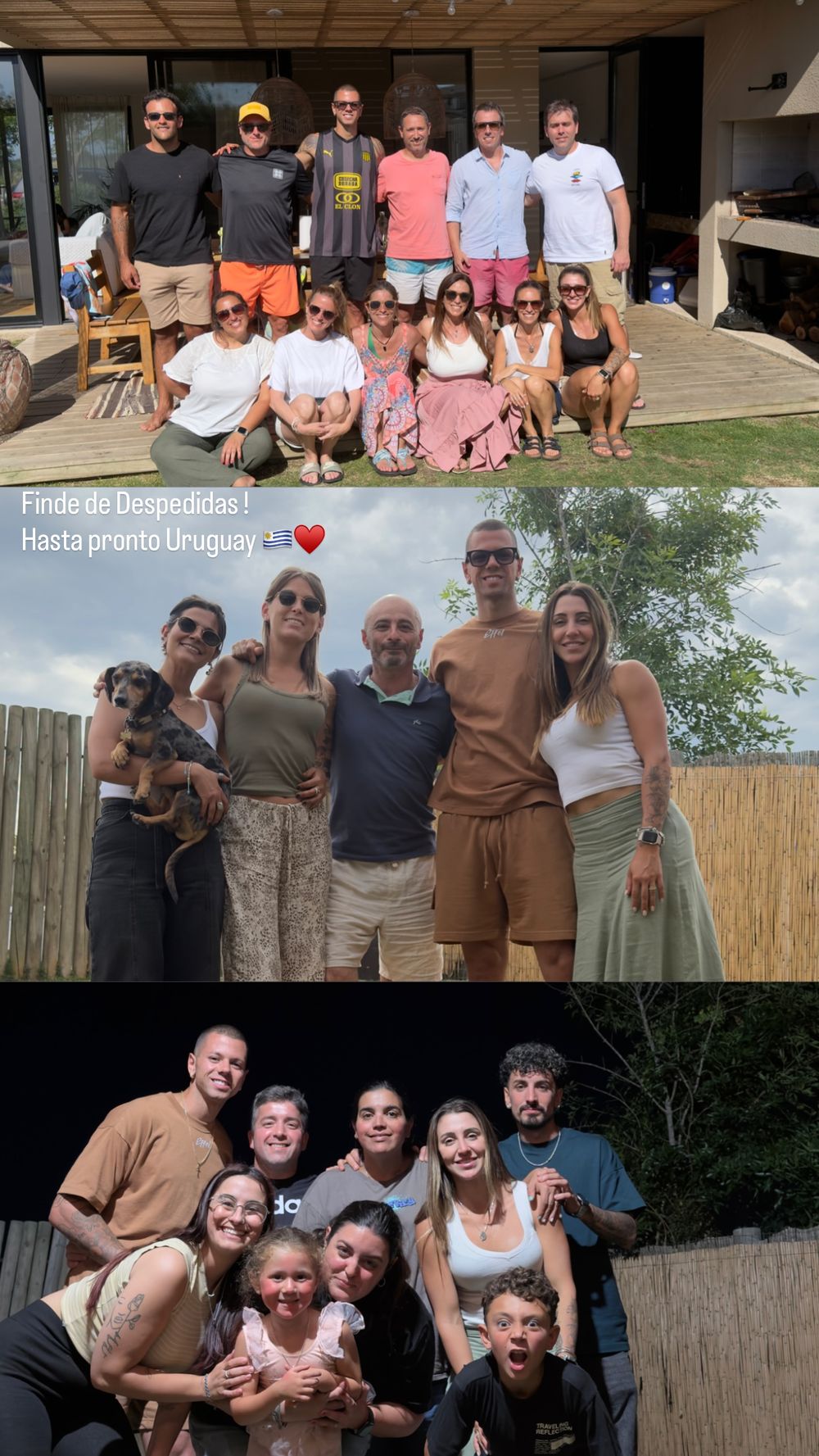 Leo Coelho y su familia se despidieron de Uruguay