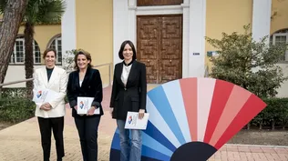 La ministra de Sanidad, Mónica García; la vicepresidenta tercera y ministra para la Transición Ecológica y el Reto Demográfico, Teresa Ribera; y la ministra de Ciencia, Innovación y Universidades, Diana Morant.
