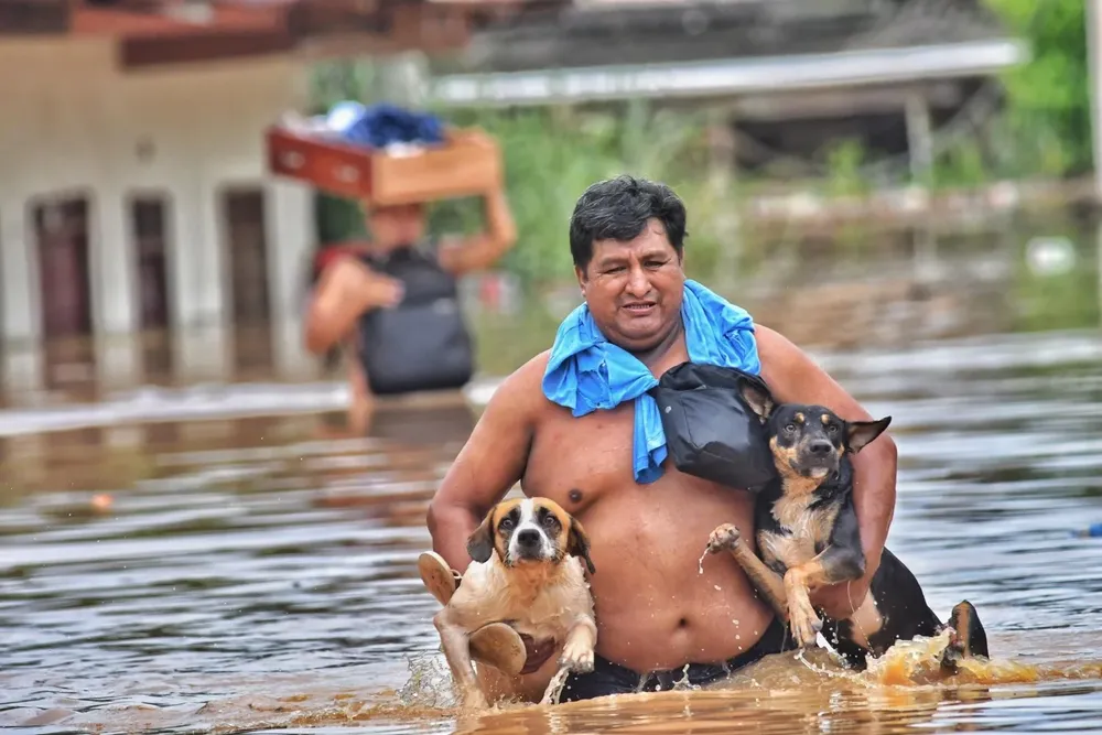 La ciudad de Cobija, al norte del país, fue uno de los lugares más afectados por las lluvias.