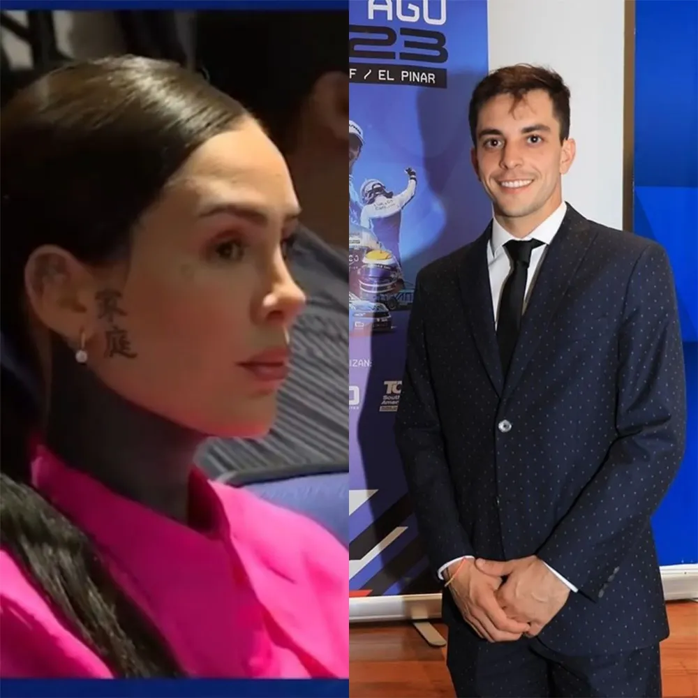 Cande acompañó a Urrutia al lanzamiento de su temporada