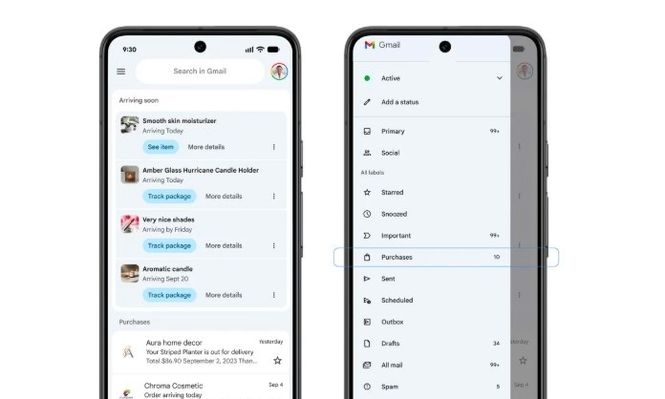 Google implementará una nueva vista para seguir las compras y entregas en Gmail