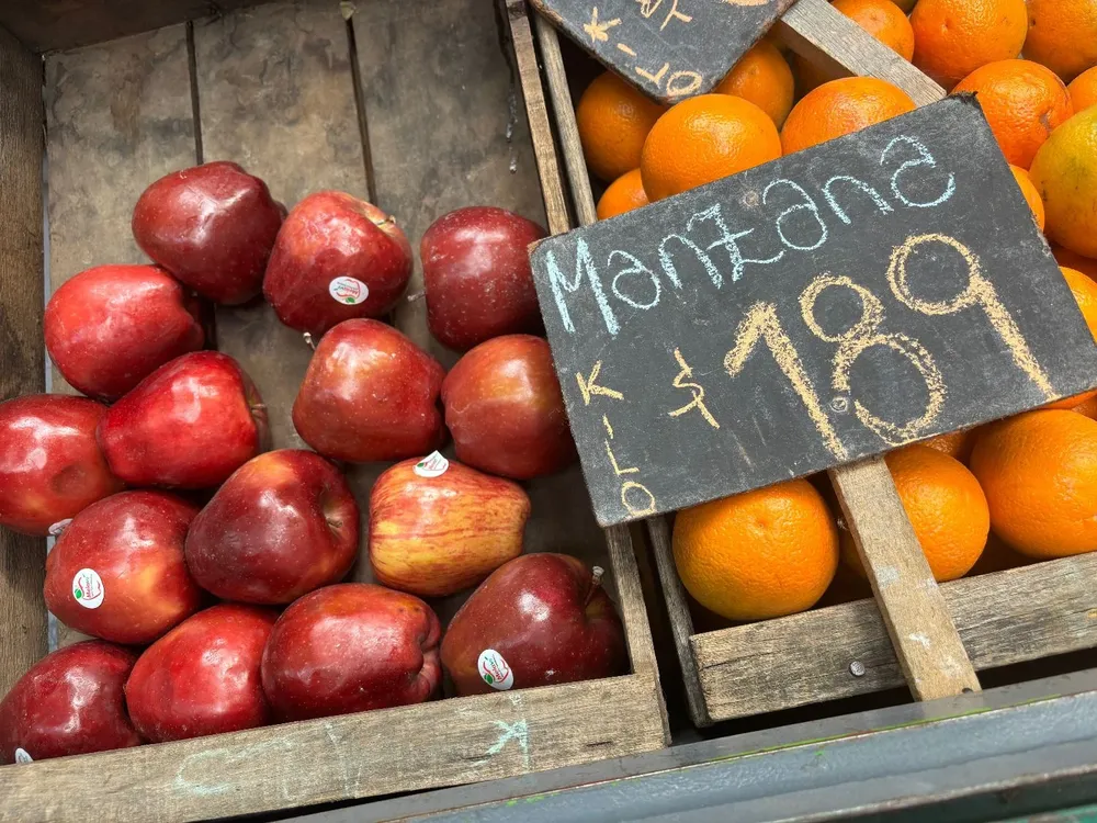 El precio de la manzana, alto durante ya varios meses.