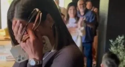 La emoción de la cumpleañera