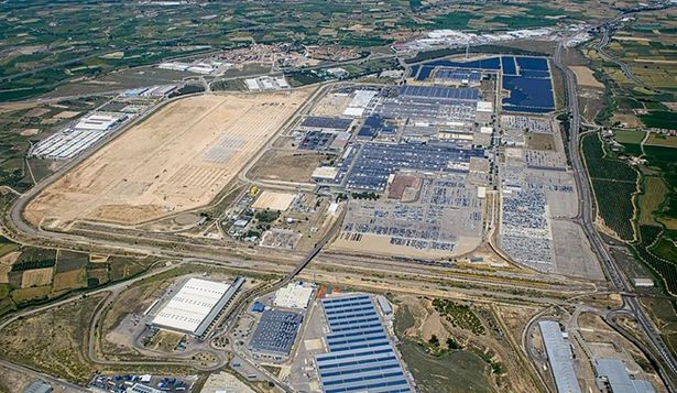 Obras de la gigafactoría de CATL y Stellantis en Zaragoza.