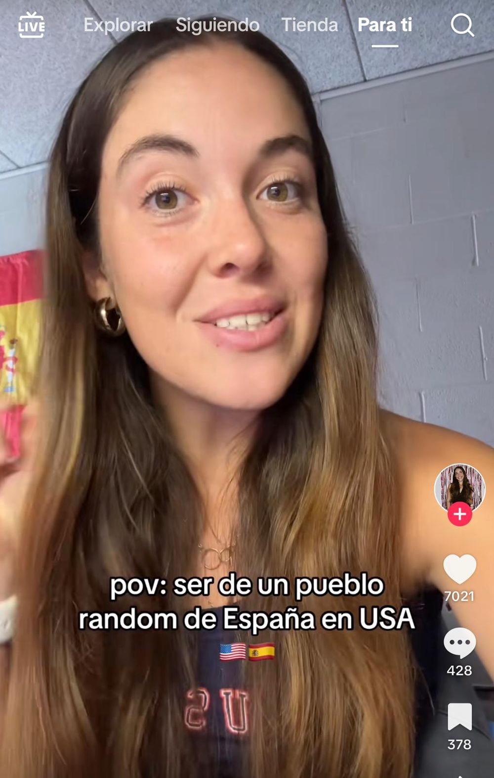 La española Alexa Convexa compartió &nbsp;con sus seguidores la experiencia de explicar en el país americano su origen. (Tik Tok: &nbsp;Alexa Convexa)