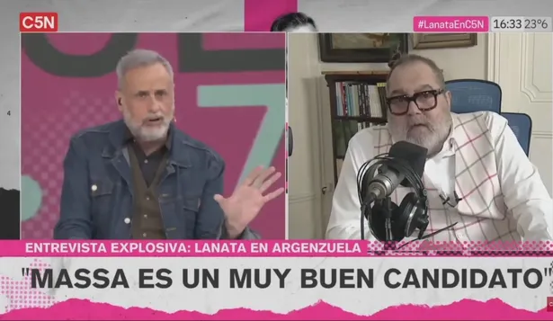 Jorge Rial y Jorge Lanata en C5N cerrando la grieta