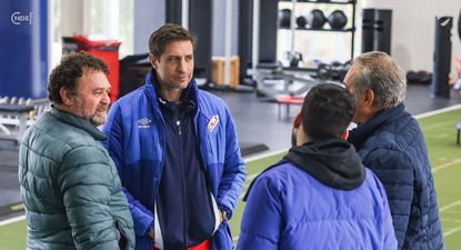 Marcelo Tulvobitz, Sebastián Eguren, Martín Lasarte y Mauricio Victorino