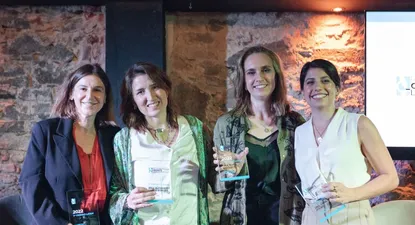 De izquierda a derecha: Dra. Cecilia Castillo, Dra. Alejandra Larre Borges, Dra. Sofia Nicoletti y Dra. Camila Otero.