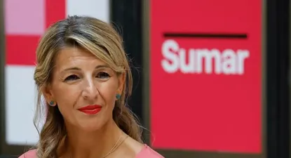 La candidata de Sumar, Yolanda Díaz