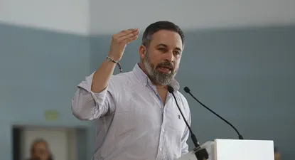 El presidente de Vox, Santiago Abascal.