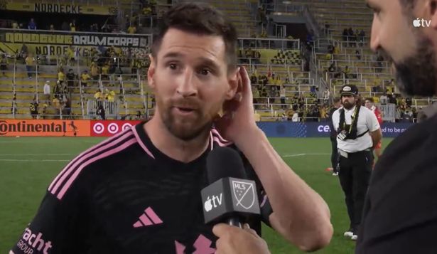 Lionel Messi tras ganar el MLS Supporters Shield 