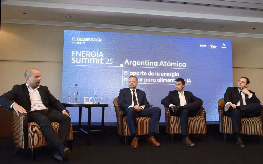 Ignacio Torres, Demian Reidel y Jorge Salcedo en el Energía Summit 2025.