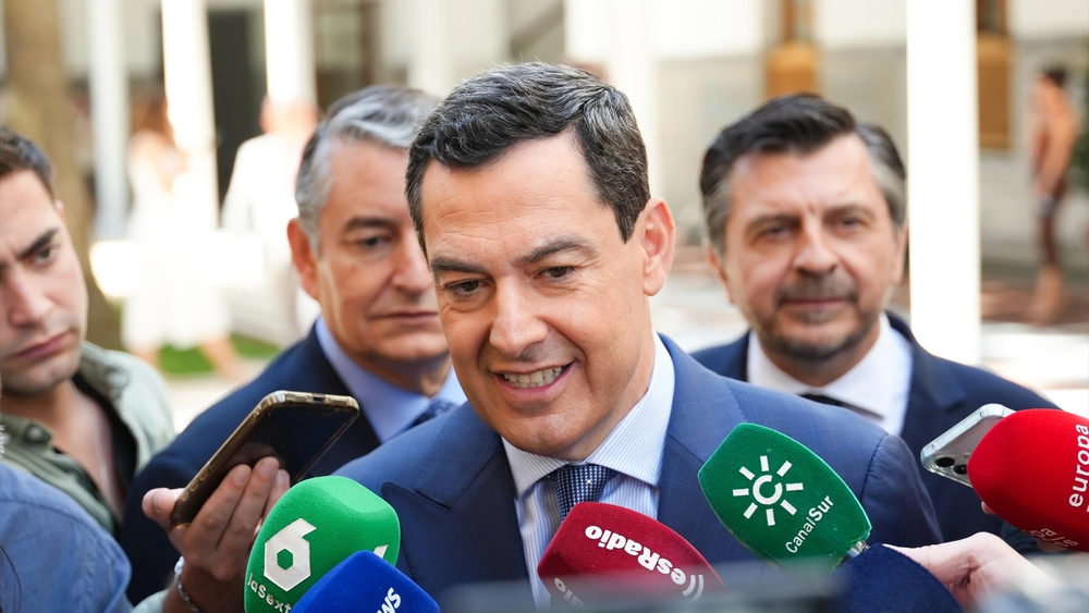 El presidente de la Junta de Andalucía, Juanma Moreno.