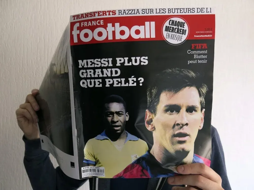 Messi y Pelé en la tapa de France Football