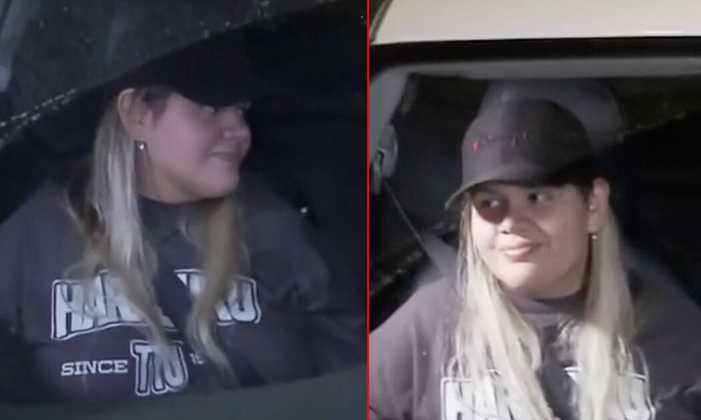 Morena Rial saliendo de la comisaría.jpg