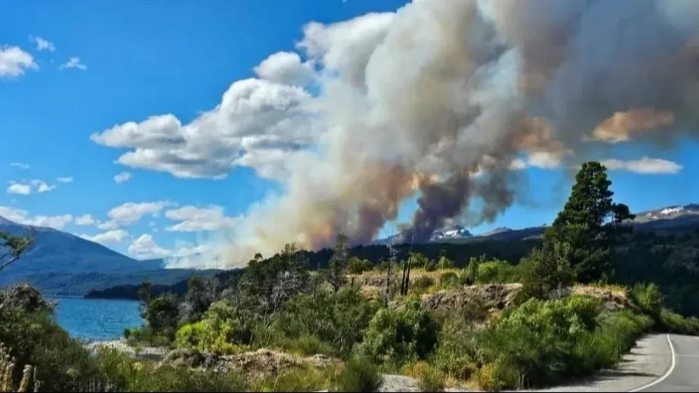 Incendio en el Parque Los Alerces