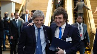 Luis Toto Caputo y Javier Milei, esta semana en las Naciones Unidas.