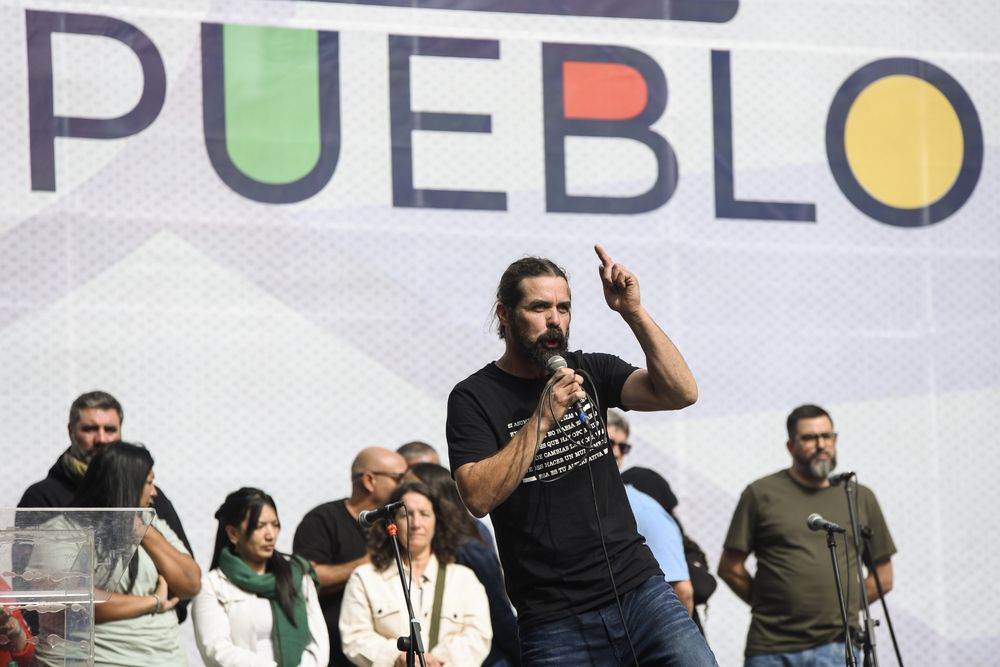 El dirigente de Sintep y del PIT-CNT, Sergio Sommaruga