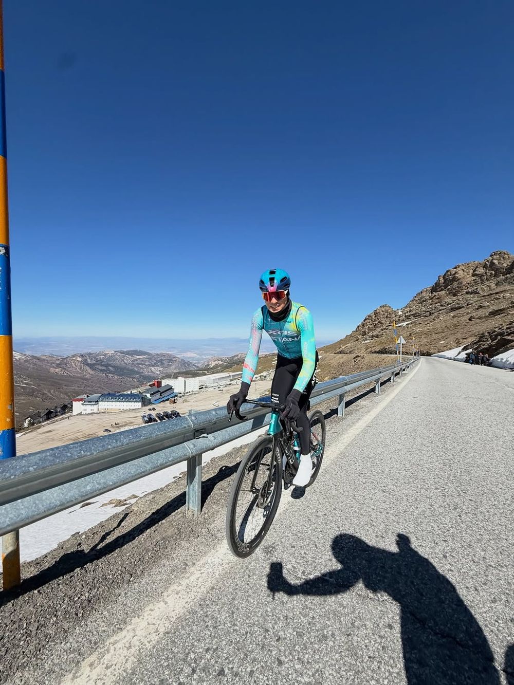 Thomas Silva en uno de sus entrenamientos en Sierra Nevada Thomas Silva en uno de sus entrenamientos en Sierra Nevada