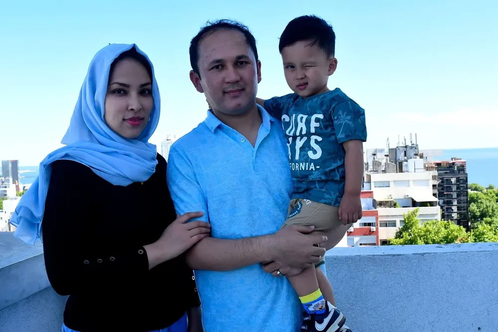 En Montevideo estuvieron refugiados en un hotel del Centro.