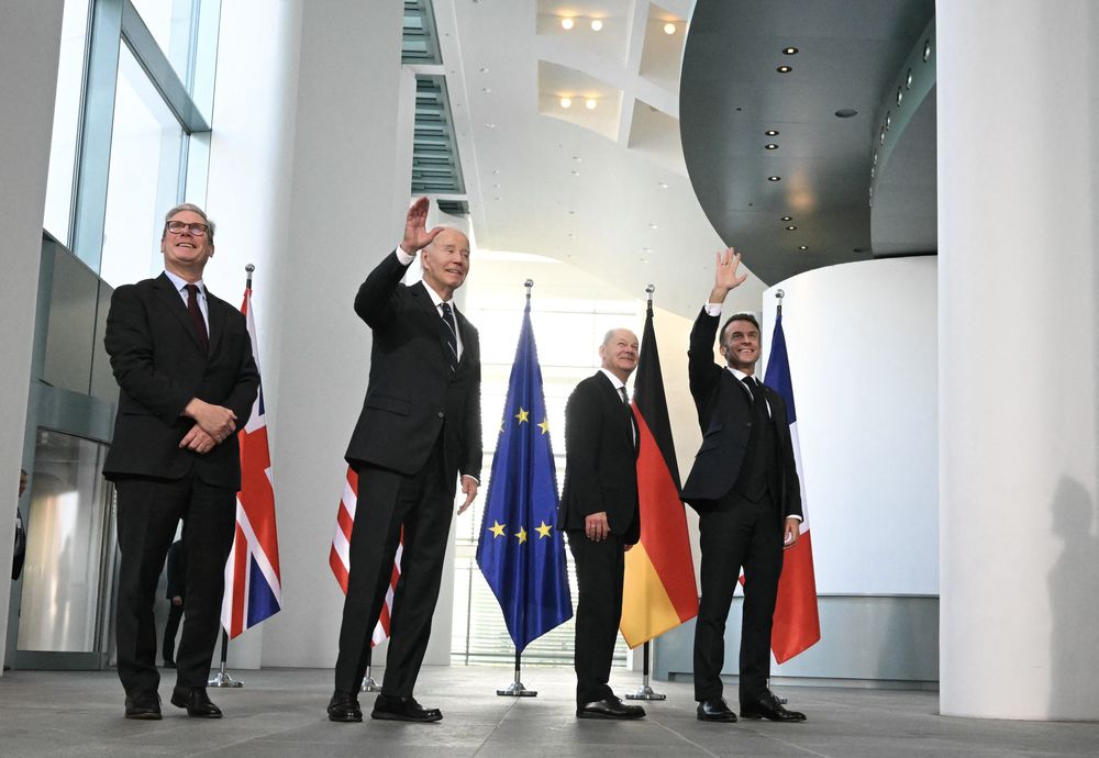 Biden se reunió en Berlín con sus socios europeos y les pidió que mantengan el apoyo a Ucrania