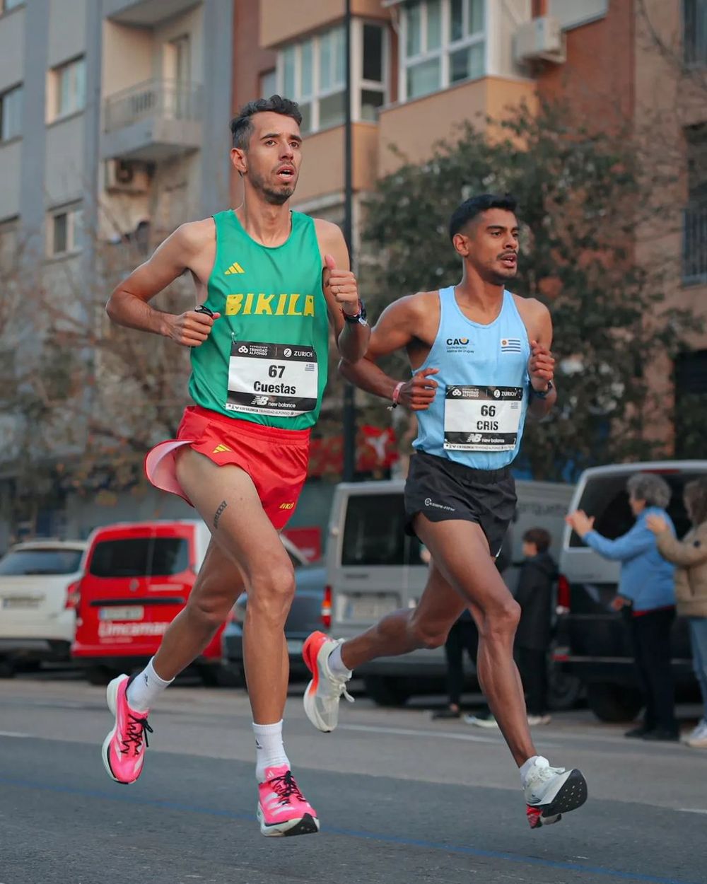 Nicolás Cuestas y Cristhian Zamora en Valencia