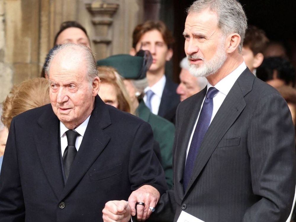 El Rey emérito, Juan Carlos I junto a su hijo y actual Rey de España, Felipe VI.