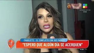 Charlotte Caniggia se sinceró sobre su nula relación con sus padres