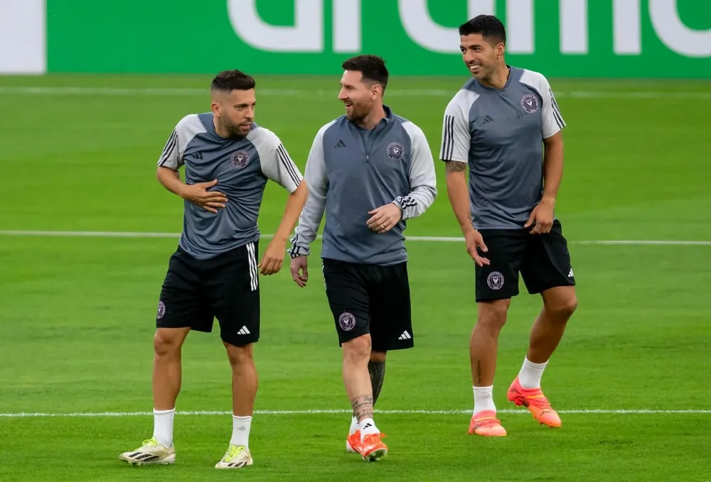 Jordi Alba, Suárez y Messi Jordi Alba, Suárez y Messi