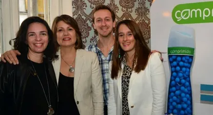 Verónica Eichtersheimer, Teresa Cometto, Juan Pablo Guerrero e Inés Fernández durante el lanzamiento