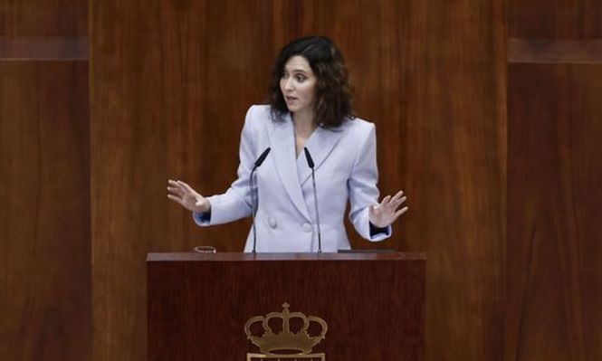 Isabel Díaz Ayuso en el Debate del Estado de la Región. EFE