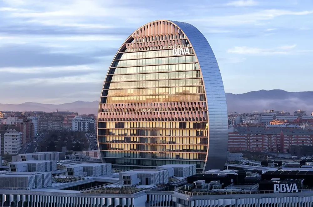 La sede de BBVA, en Madrid.