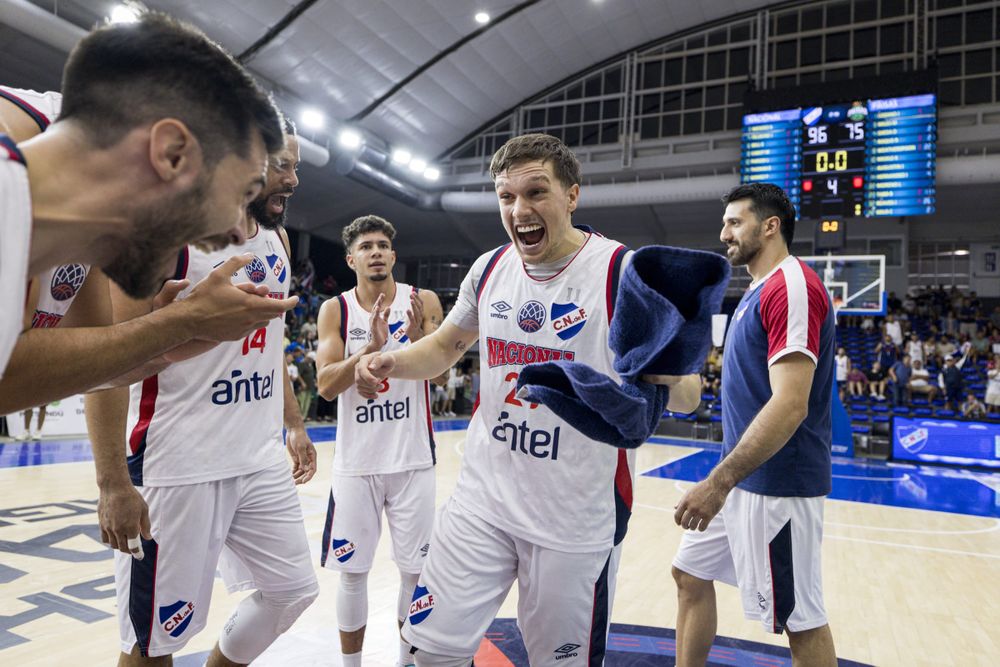 Nacional celebra su clasificación al Final Four de la Champions League Américas
