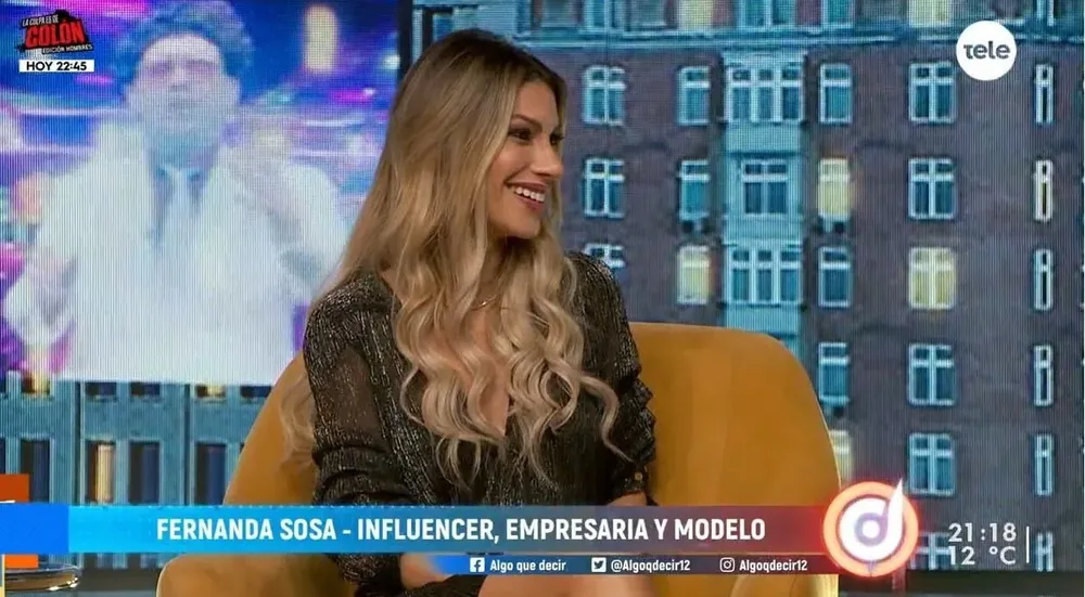 Fernanda Sosa formó parte de los invitados de Algo que decir en Canal 12
