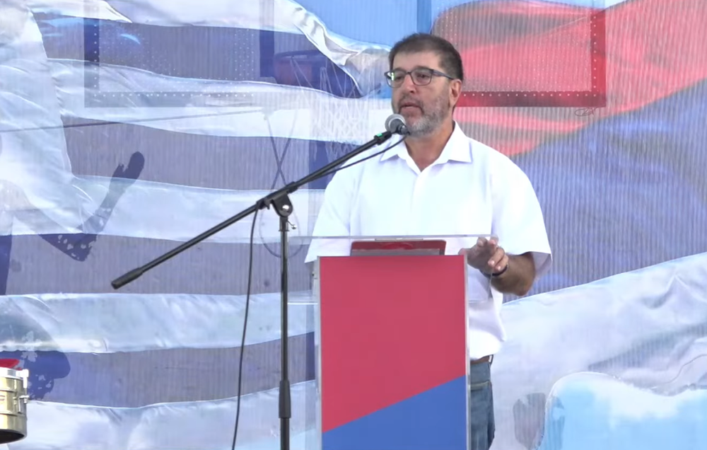 El presidente del Frente Amplio (FA), Fernando Pereira