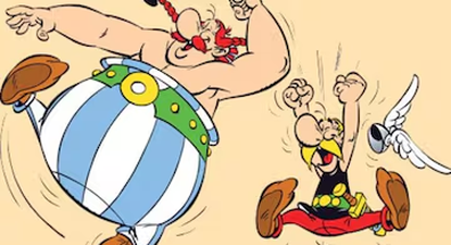 Los divertidos personajes, Asterix y Obelix.