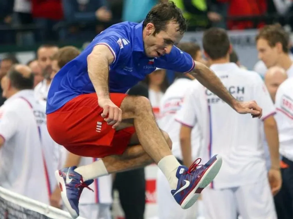 Así celebró Radek Stepanek