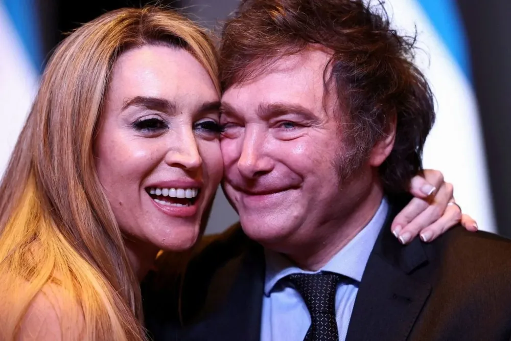 Milei y Fátima Flórez, su pareja