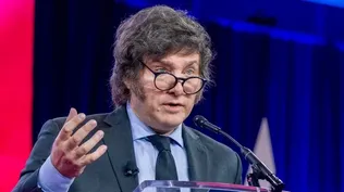 El presidente javier Milei, quien anunció el cierre de Telam durante su discurso ante el Congreso.