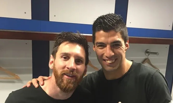 La foto que subió Suárez