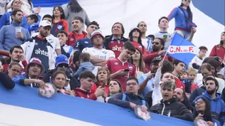 Hinchas de Nacional en el Gran Parque Central