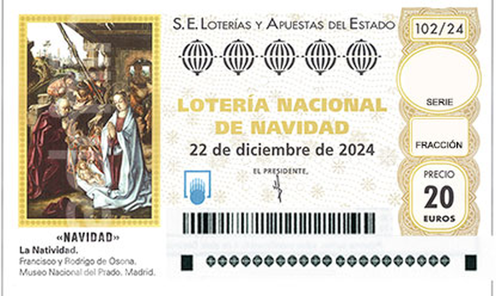 Billete del sorteo extraordinario de Navidad