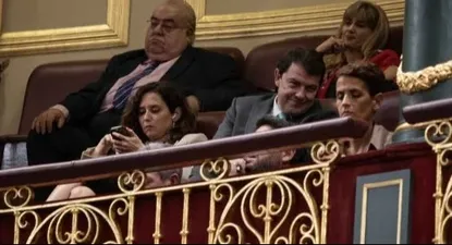 Isabel Díaz Ayuso en el debate por la investidura