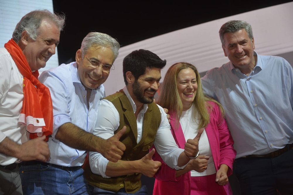 Dirigentes colorados con Ojeda