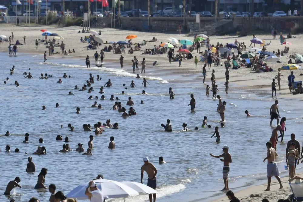Las playas de Montevideo durante la ola de calor