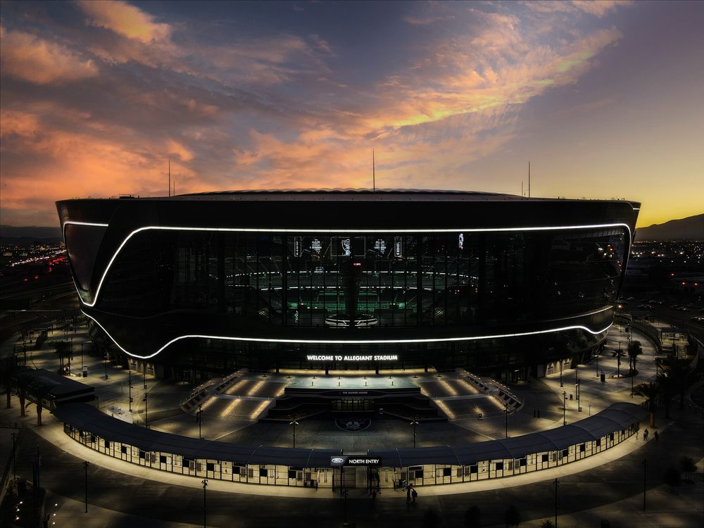El Allegiant Stadium de Las Vegas, donde la selección de Uruguay jugará ante Brasil