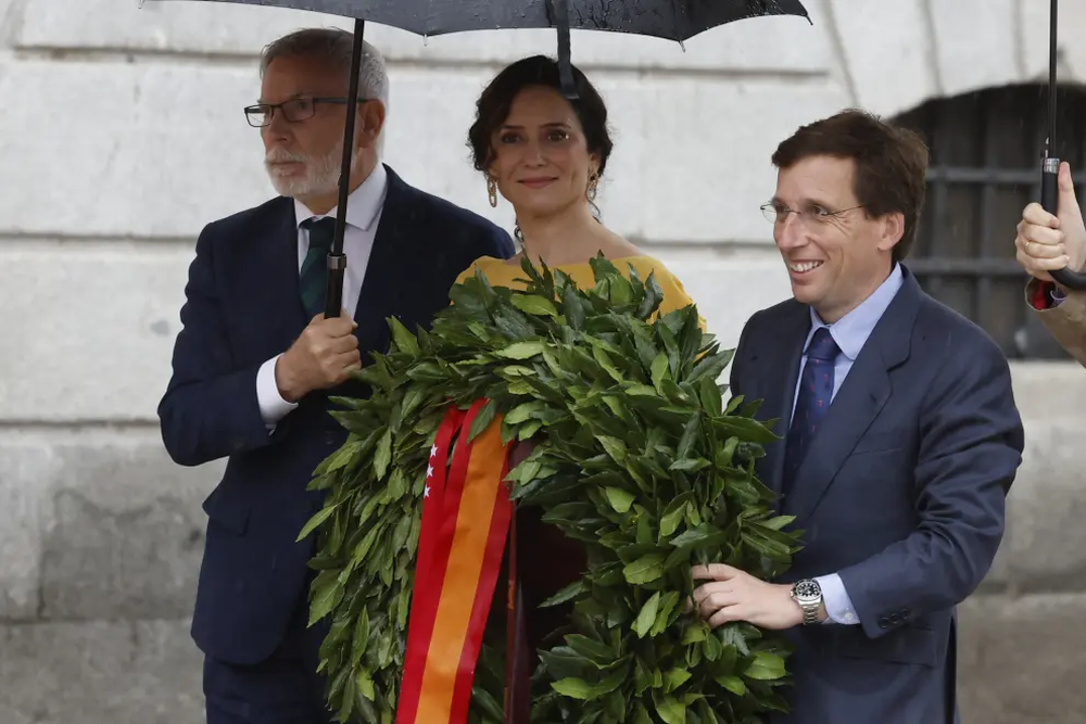 La presidenta de la Comunidad de Madrid, Isabel Díaz Ayuso y el alcalde de Madrid, José Luis Martínez Almeida.