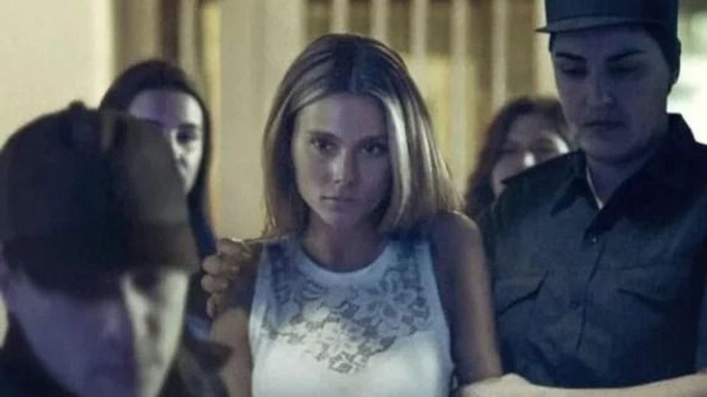 Valentina Zenere personificada como Nahir Galarza